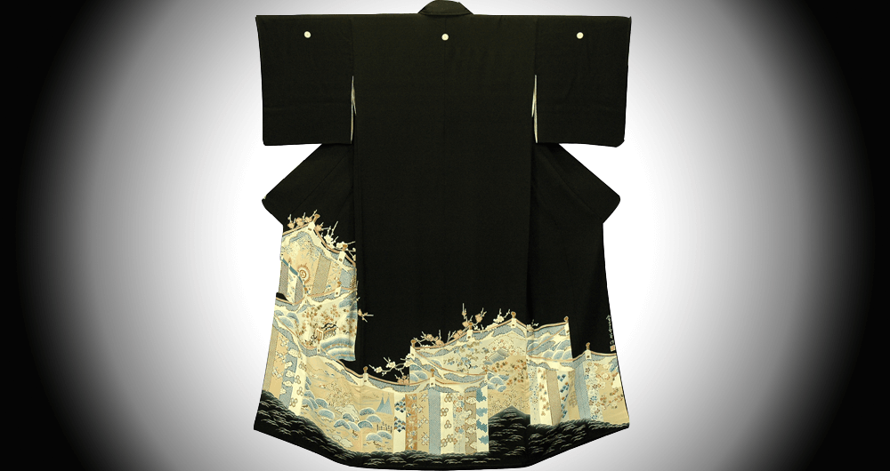 メイン画像2幔幕柄の黒留袖